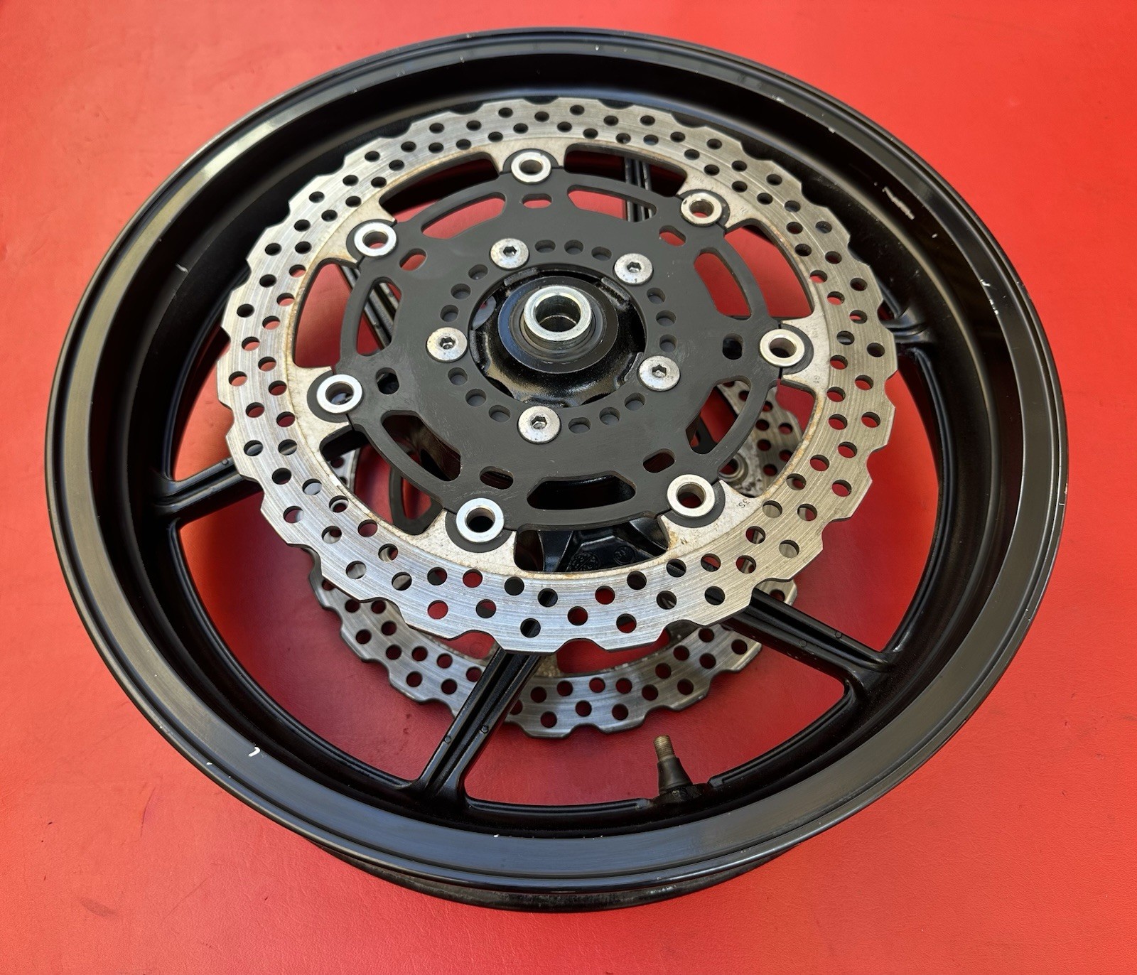 2012 - 2016 KAWASAKI NINJA EX650 650 OEM FRONT WHEEL RIM BRAKE ROTORS GOOD