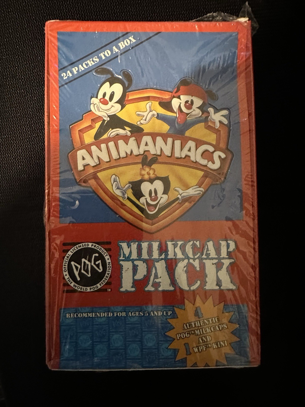 Vintage 1995 POG: Animaniacs Milkcap Pack *New/Sealed* Vintage 1995 POG: Animaniacs Milkcap Pack *New/Sealed*
