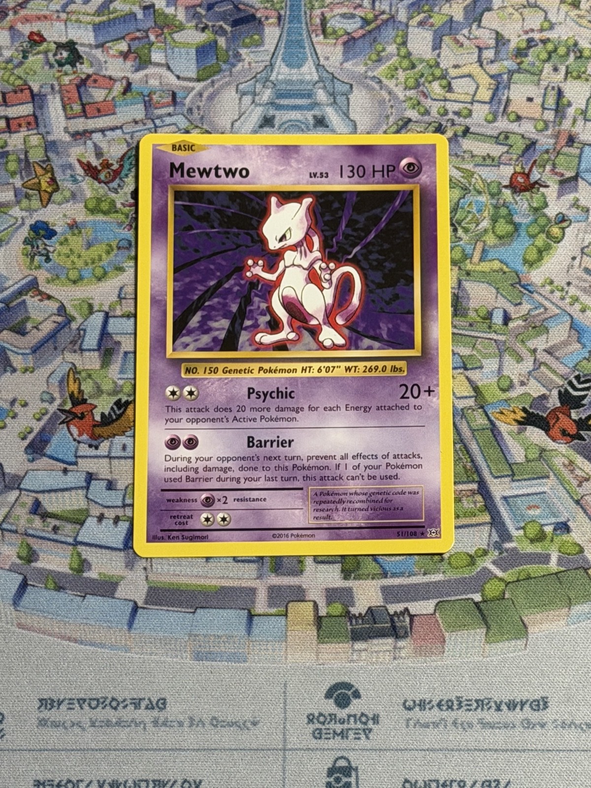 Pokemon TCG Mewtwo 2016 XY Evolutions 51/108 Rare NM Card