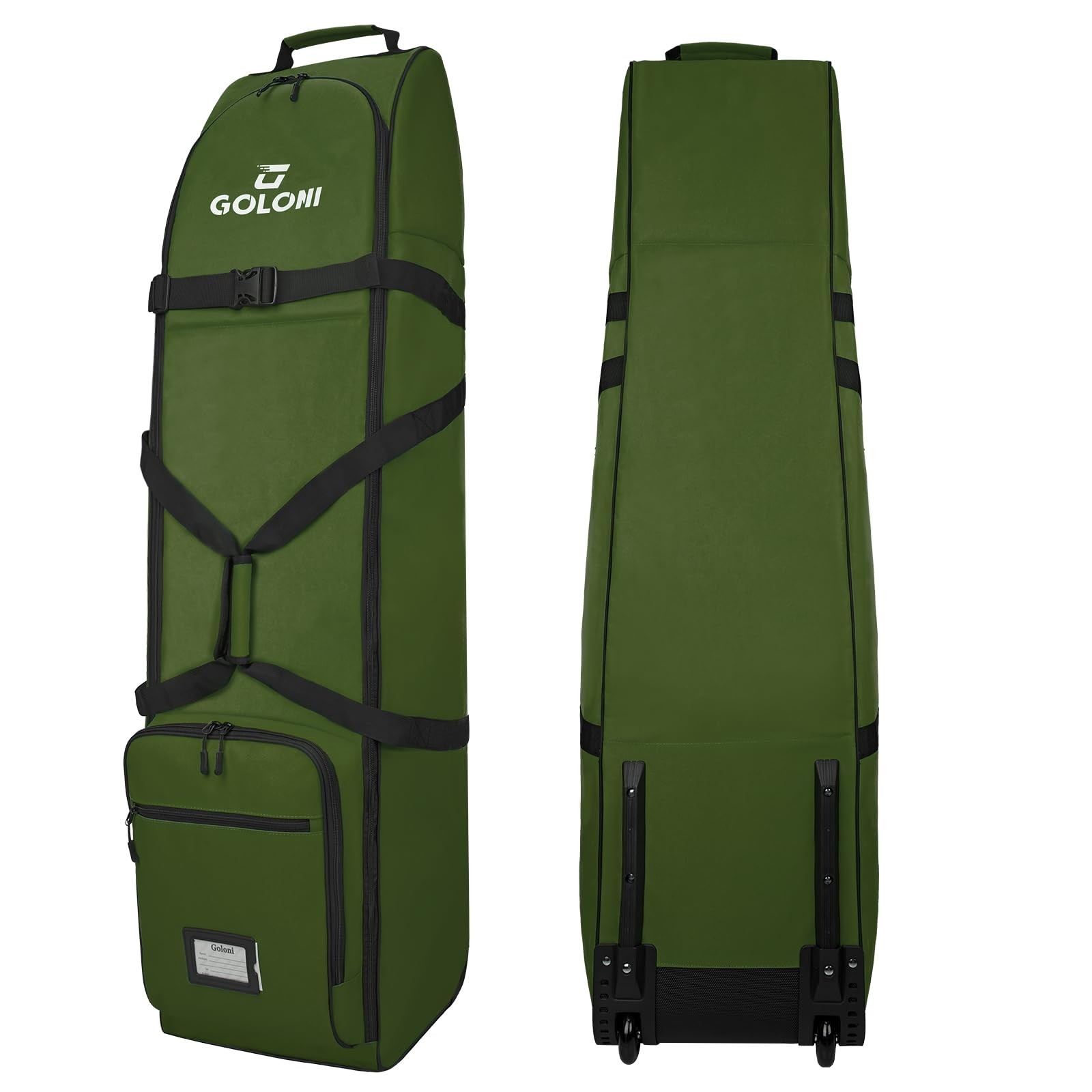 Goloni Golf Travel Bag with Wheels for Airlines, Heavy Duty Golf Club Travel ...