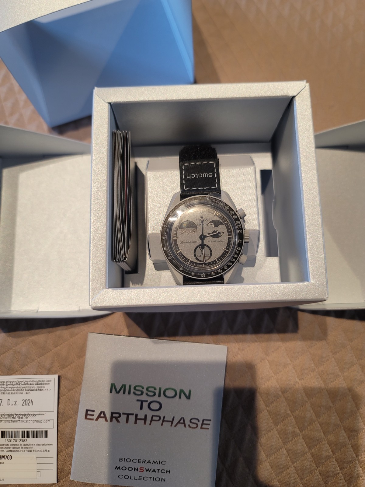Authentic Omega x Swatch: MoonSwatch - Mission To EarthPhase NEW IN BOX