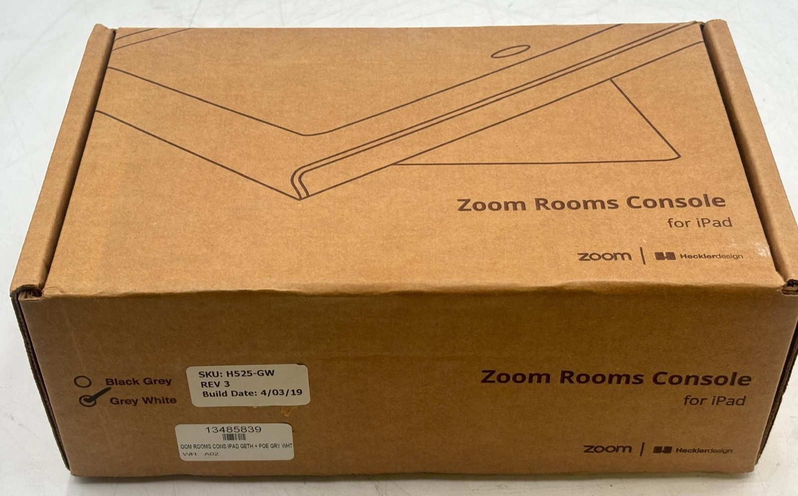 Heckler Design H525-GW Zoom Rooms Console for iPad