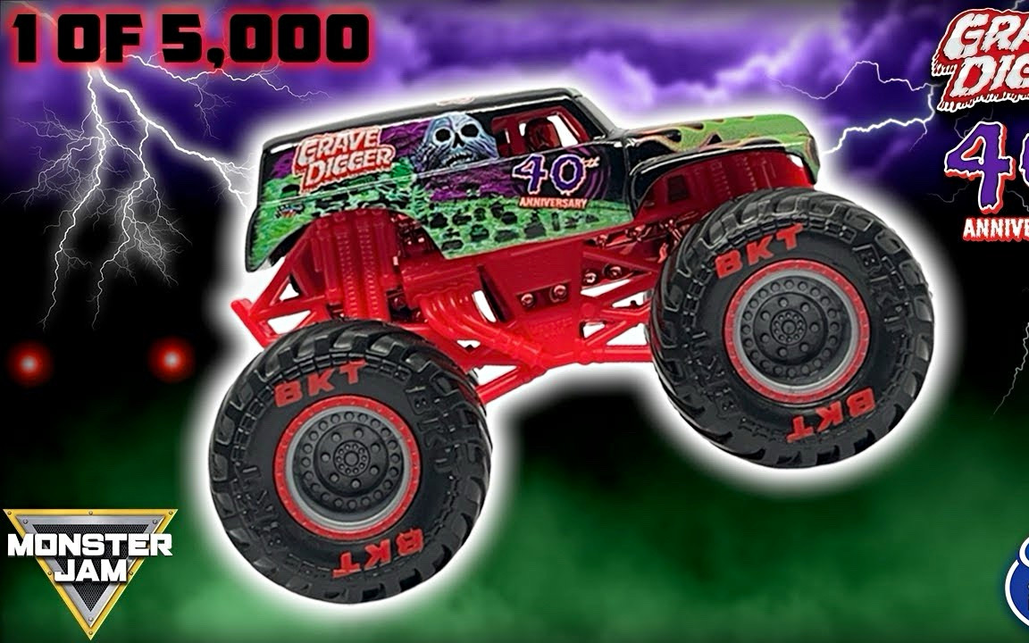 Spin Master Monster Jam Grave Digger 40th Anniversary 1:64 Diecast Limited