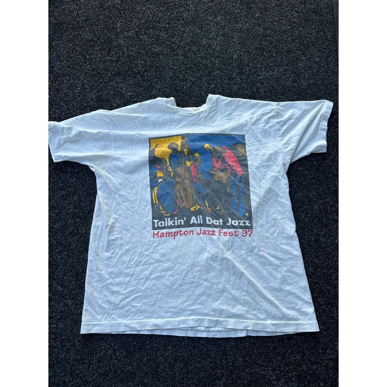 Vintage 1997 Hampton Jazz Festival graphic T-shirt XXL