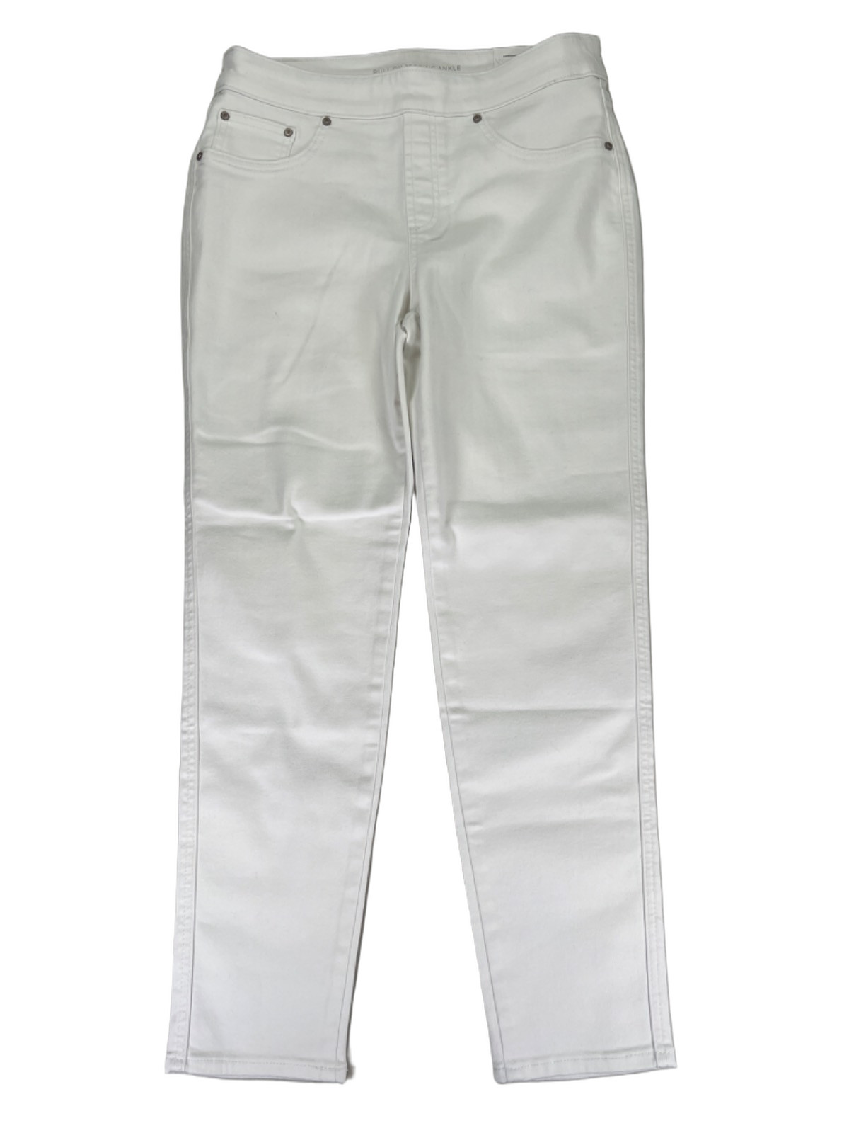 Chico\'s Women\'s White Pull On Jegging Ankle Jeans - 6
