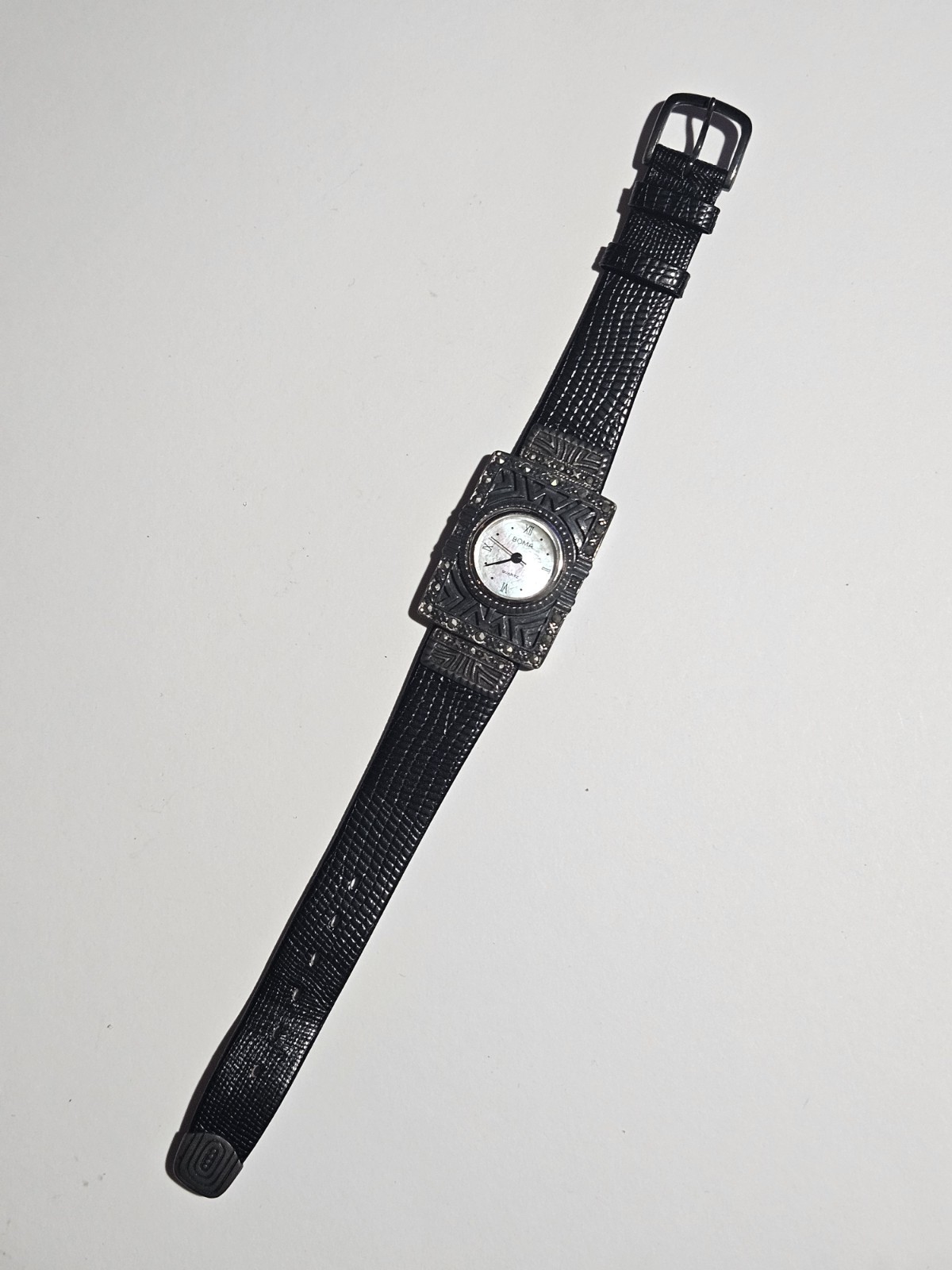 Vtg Boma Women\'s Sterling Silver Quartz Watch 8.75\ Vtg Boma Women\'s Sterling Silver Quartz Watch 8.75\