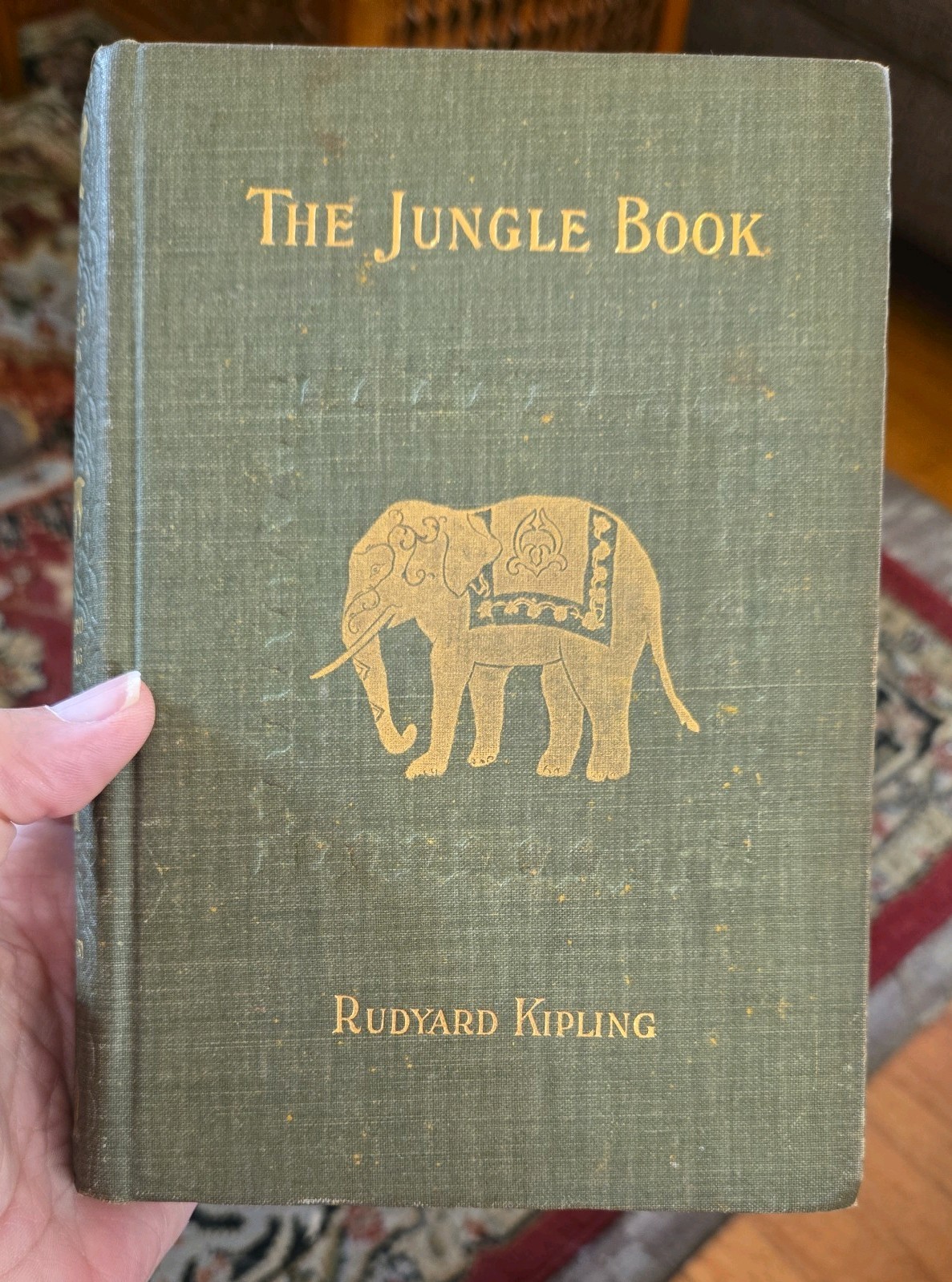 1894 THE JUNGLE BOOK Mowgli  Antique FIRST EDITION US RARE Rudyard KIPLING