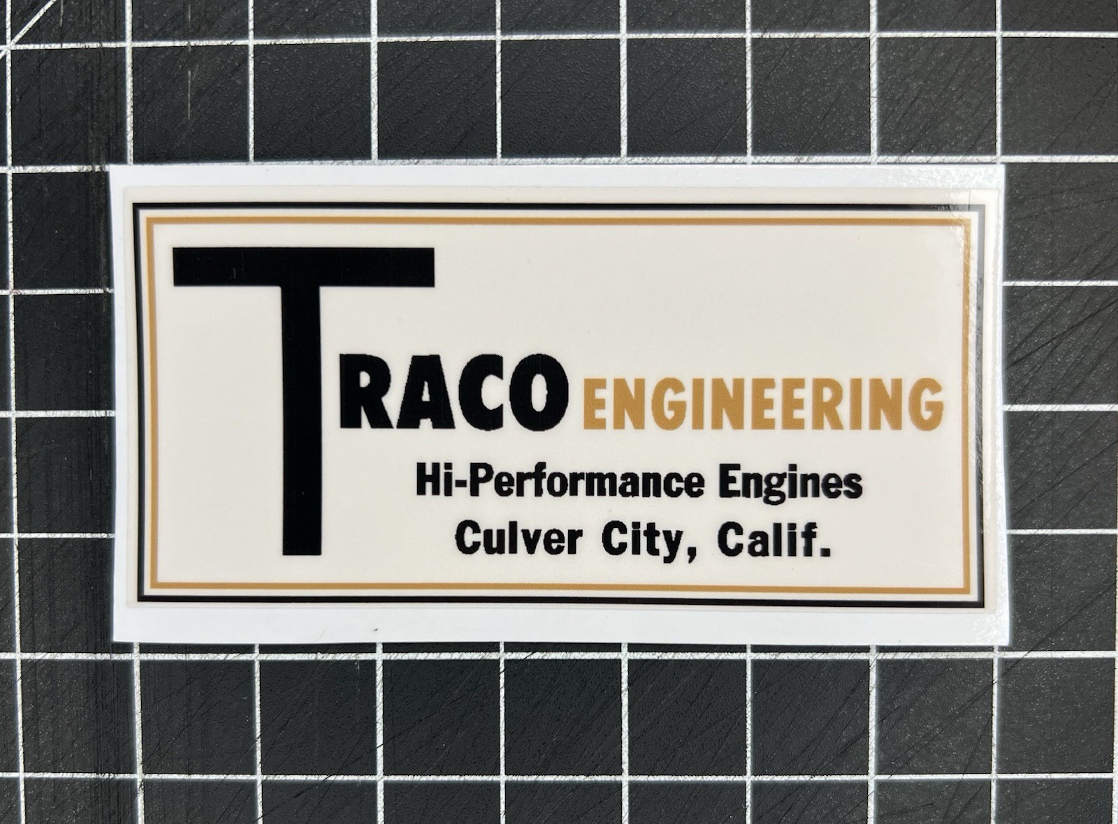 Traco Engineering Hi Performance Engines Decal Sticker New Vinyl Vintage Traco Engineering Hi Performance Engines Decal Sticker New Vinyl Vintage