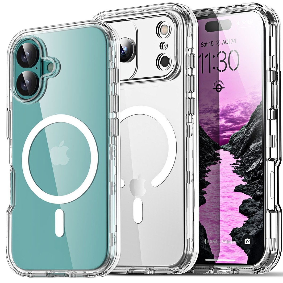 100X Wholesale LOT For iPhone 18 Pro Max 17 16 15 14 13 12 Clear Mag Safe Cover