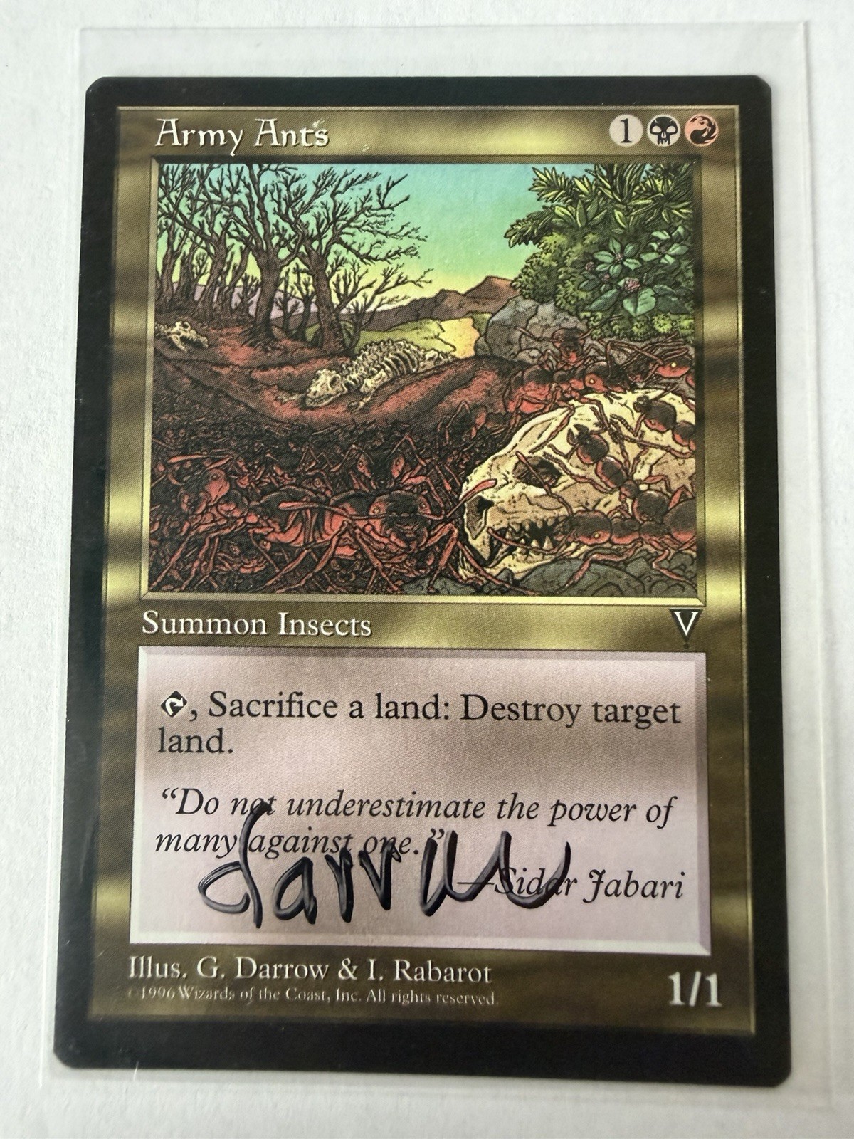 Army Ants Signed Geoff Darrow Visions 126 NM MTG Army Ants Signed Geoff Darrow Visions 126 NM MTG