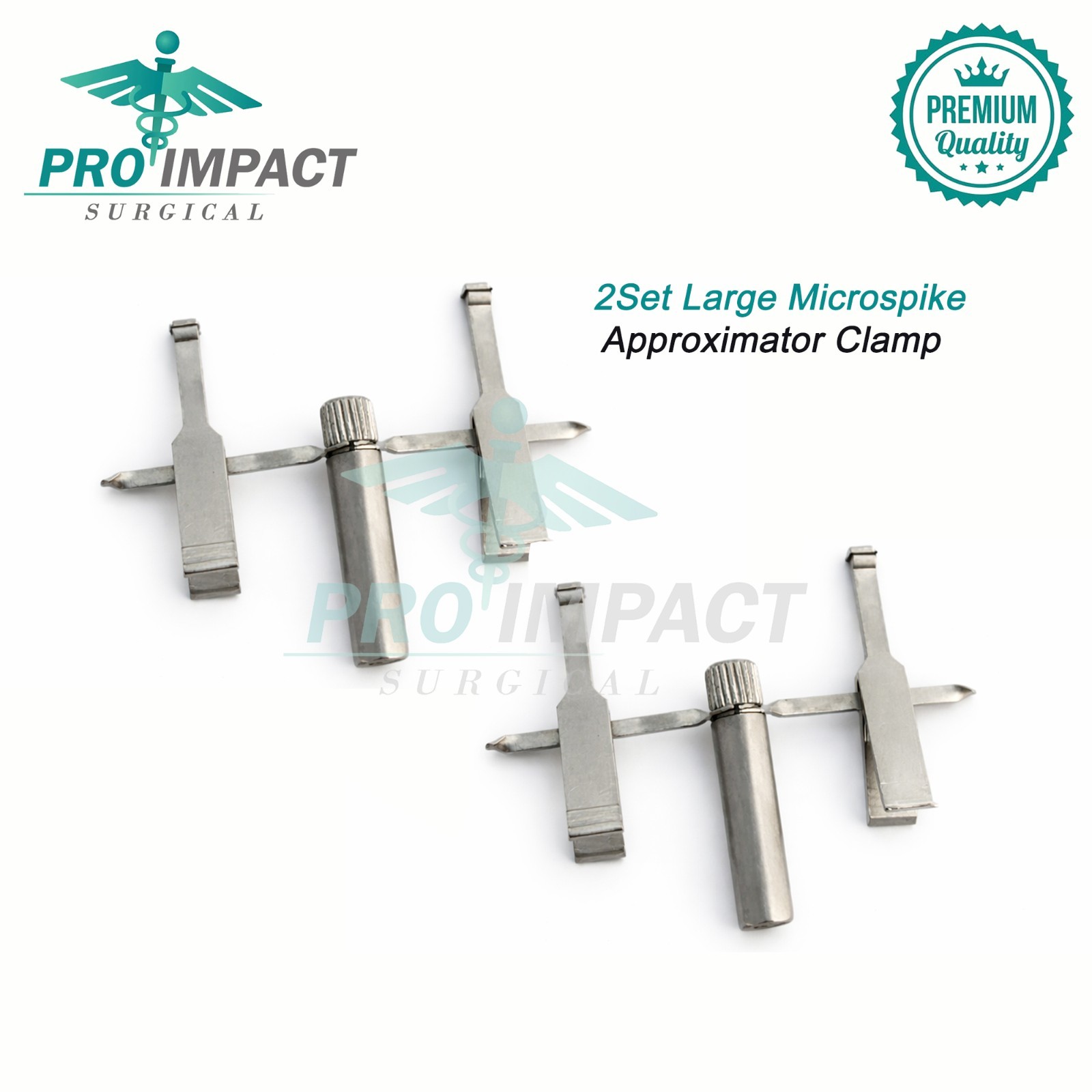 Microspike Approximator Clamp Vasovasotomy Large Size High Quality Urology Microspike Approximator Clamp Vasovasotomy Large Size High Quality Urology