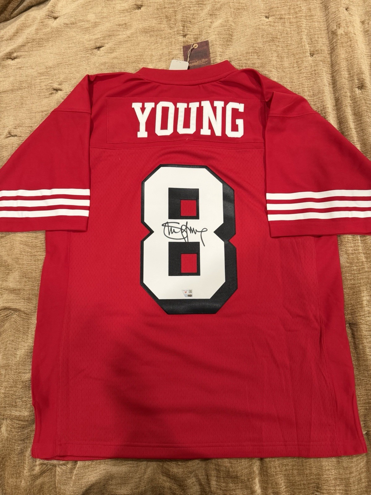 Steve Young Signed San Francisco 49ers #8 Jersey NFL Fanatics Authentic UW