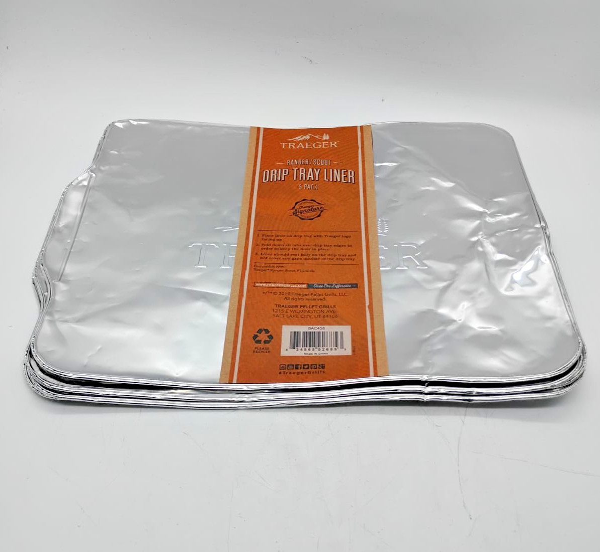 Traeger BAC458 Ranger Scout Trailhead Drip Tray Liners Aluminum 5 Count Traeger BAC458 Ranger Scout Trailhead Drip Tray Liners Aluminum 5 Count