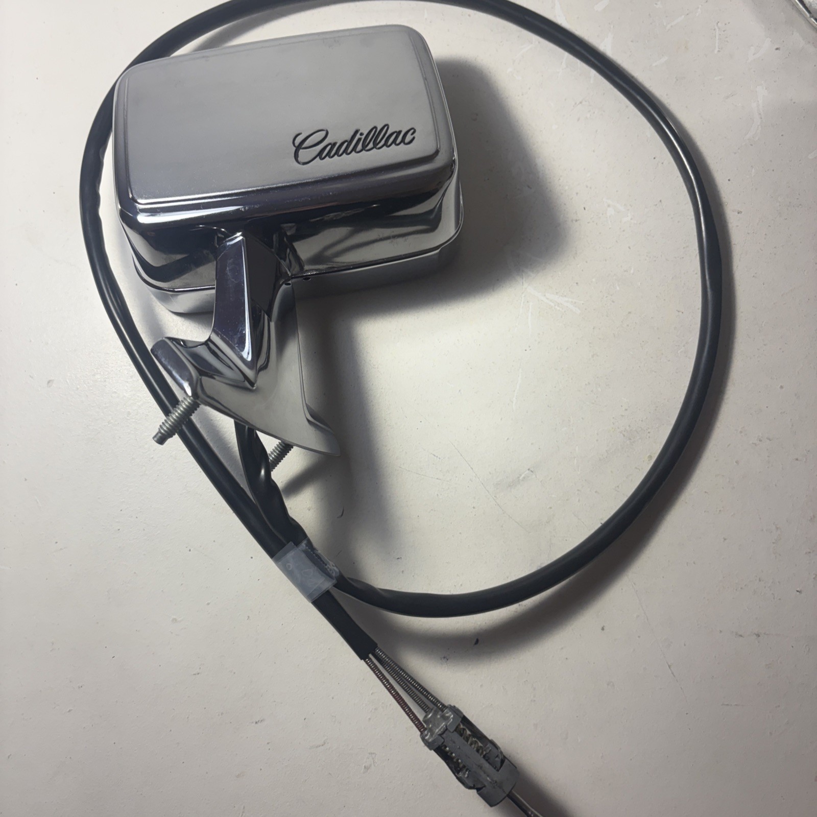 OEM 1968 1969 1970 Cadillac DeVille Eldorado Driver Left Remote Chrome Mirror