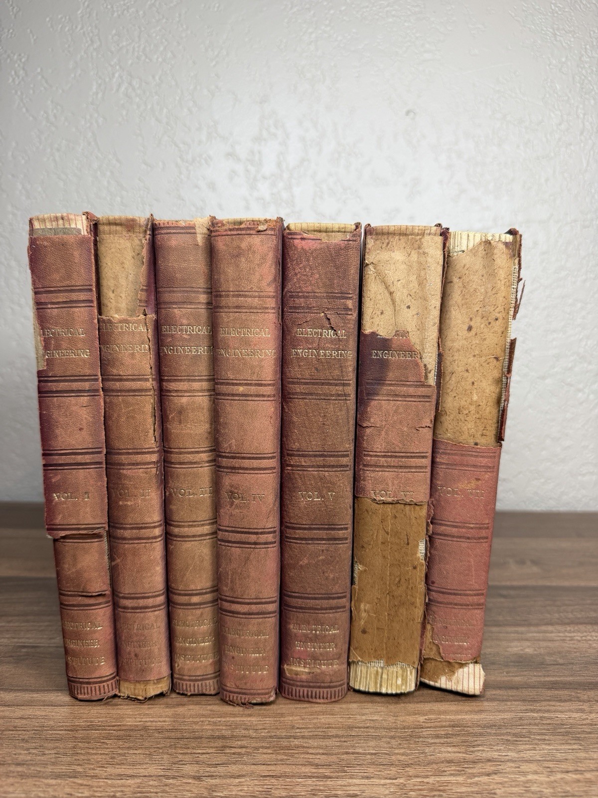 1903 Electrical Engineer Institute Correspondence Instruction 7 Vol Antique Set