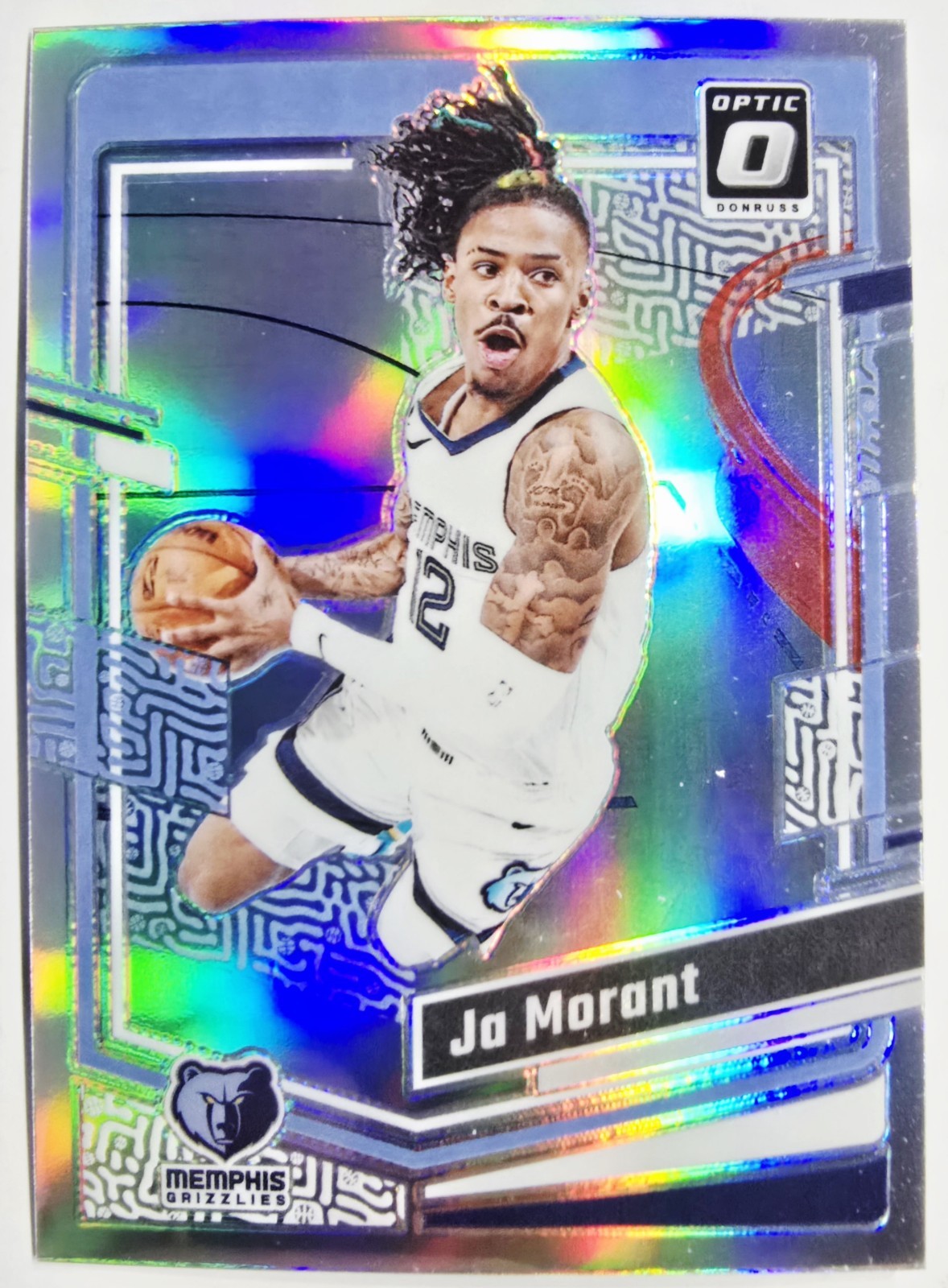 2023-2024 Donruss Optic #190 Ja Morant Holo Silver Memphis Grizzlies ⚪️✨️ 2023-2024 Donruss Optic #190 Ja Morant Holo Silver Memphis Grizzlies ⚪️✨️