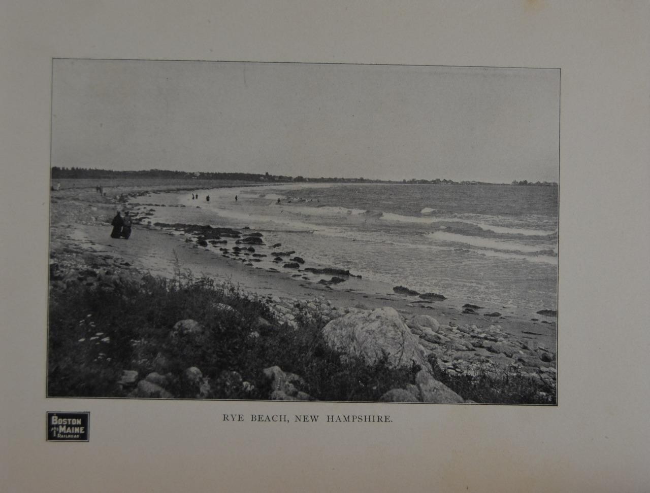 Antique Rye Beach New Hampshire Art Print 1902 Boston & Maine Rail Road Antique Rye Beach New Hampshire Art Print 1902 Boston & Maine Rail Road