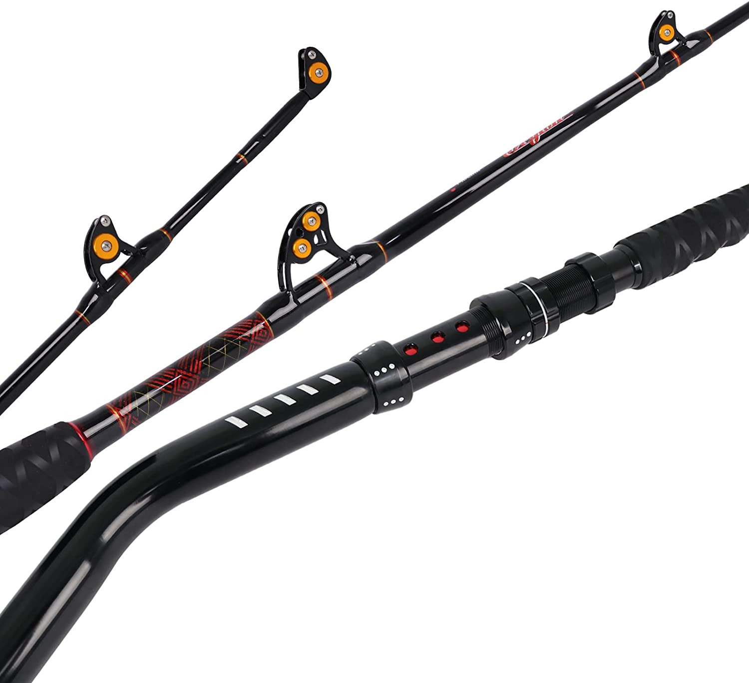 Bent Butt Trolling Rod 2-Piece Saltwater Extra Heavy Boat Offshore Fishing Pole