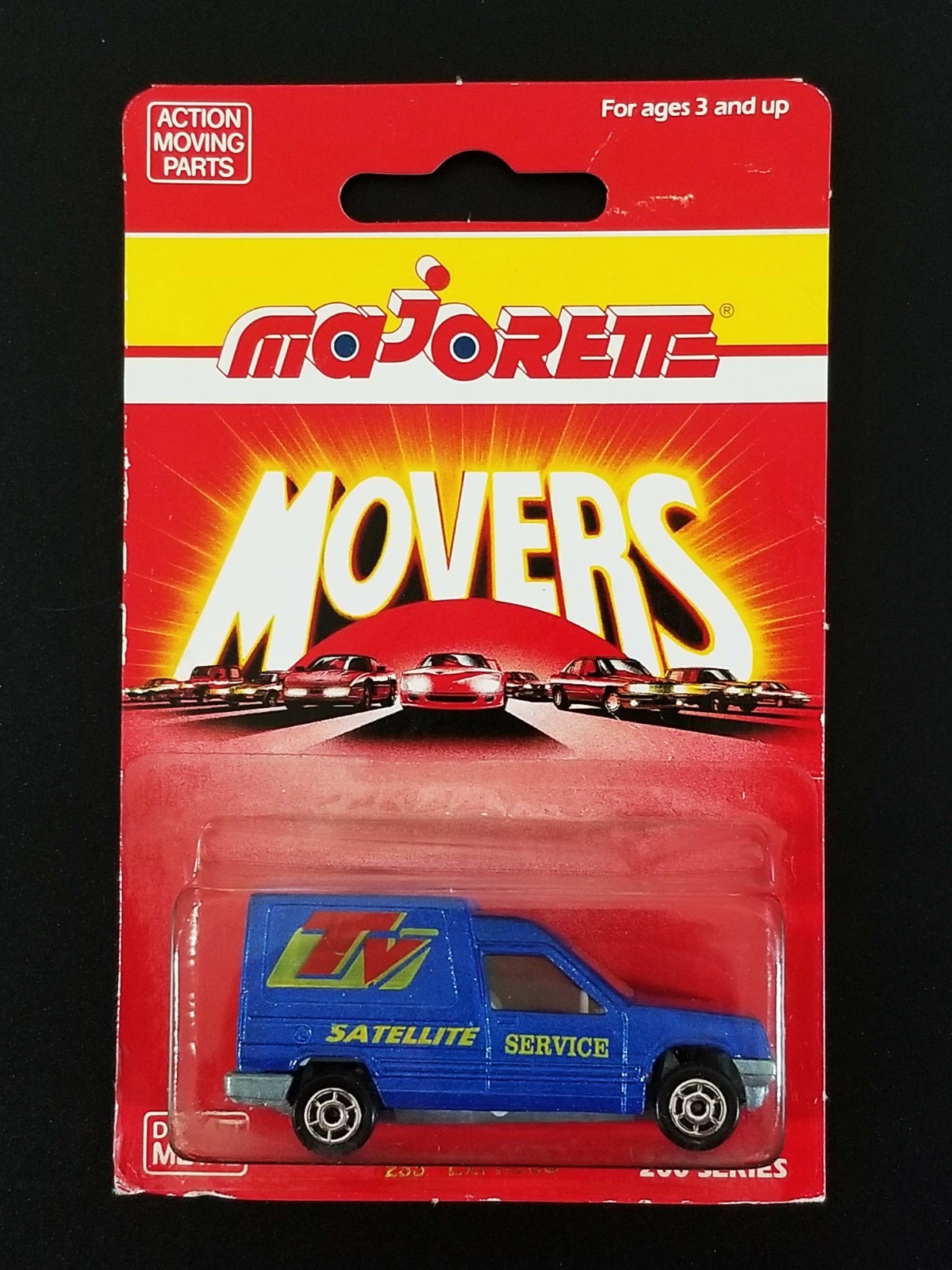 Vintage Majorette 233 Renault Express / Rare HTF Blue TV Satellite Service Tampo