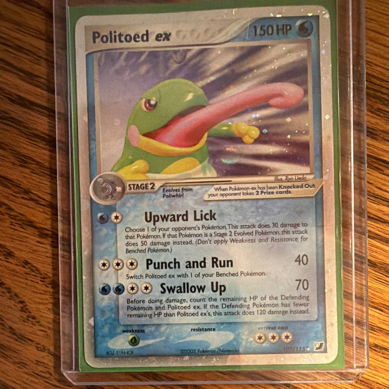 Politoed EX Unseen Forces Holo Rare Pokemon 107/115 MP-HP