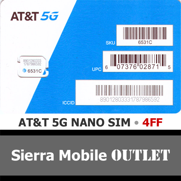 AT&T 5G & 4G SIM CARD • NANO 4FF 4G 5G LTE GSM • ATT NEW GENUINE