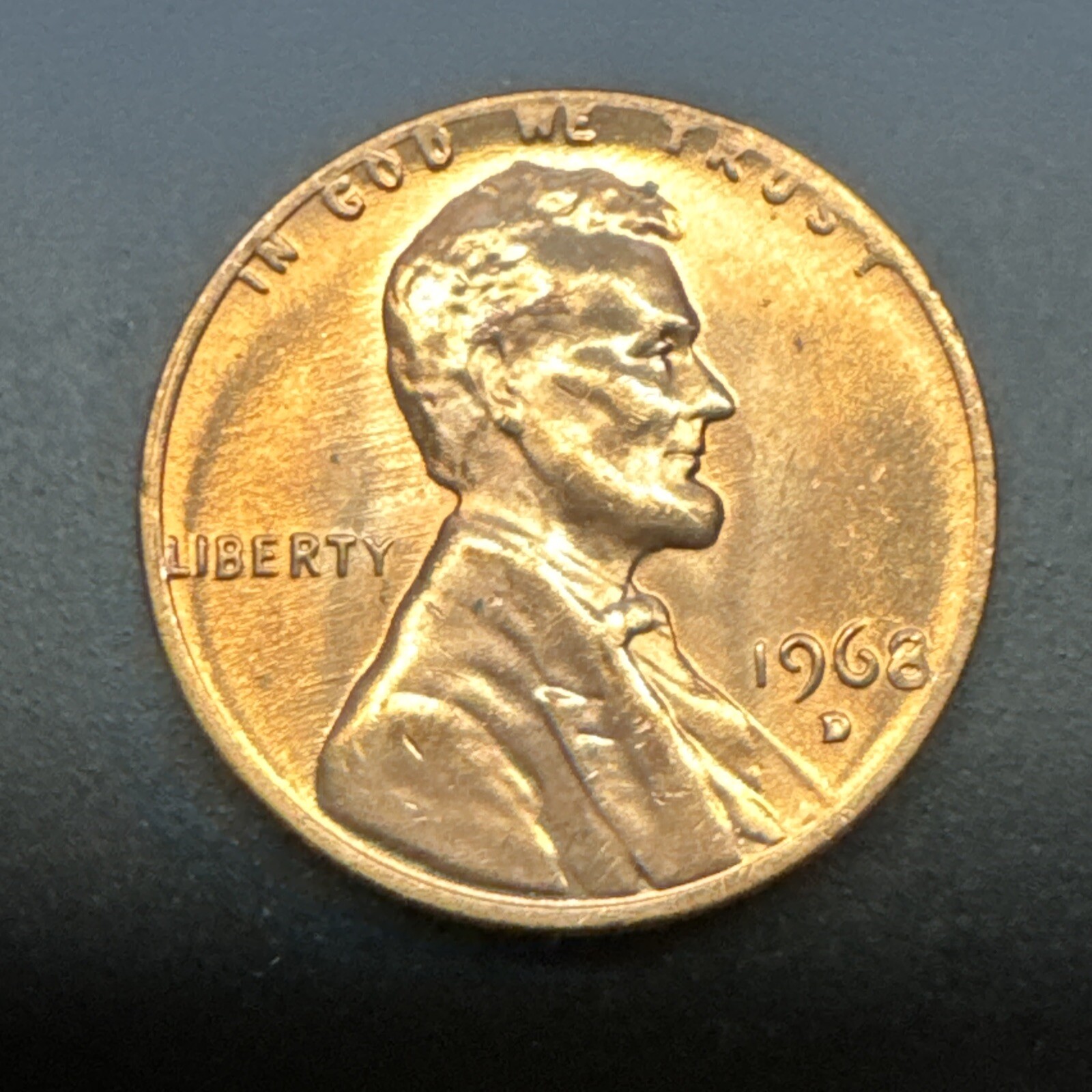 1968 D Lincoln Memorial Cent Penny - BU UNC Uncirculated Denver - 