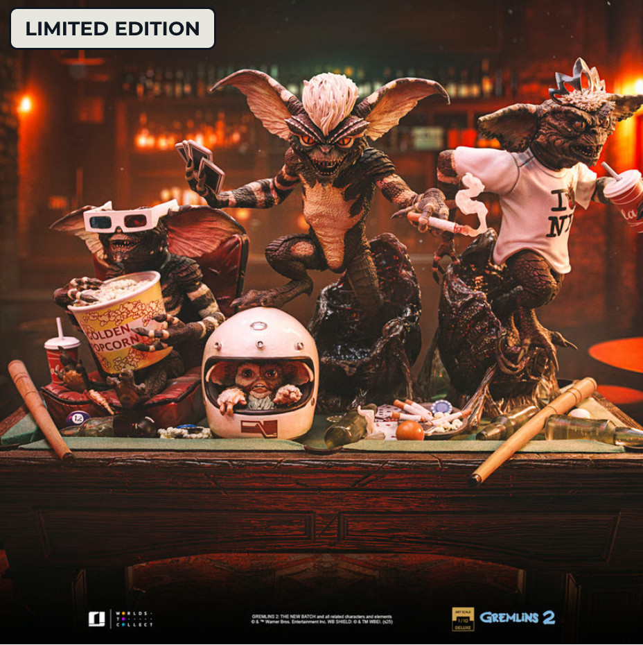 LTD EDITION - IRON STUDIOS Gremlins 2 The New Batch 1990 1/10 Diorama Statue NEW