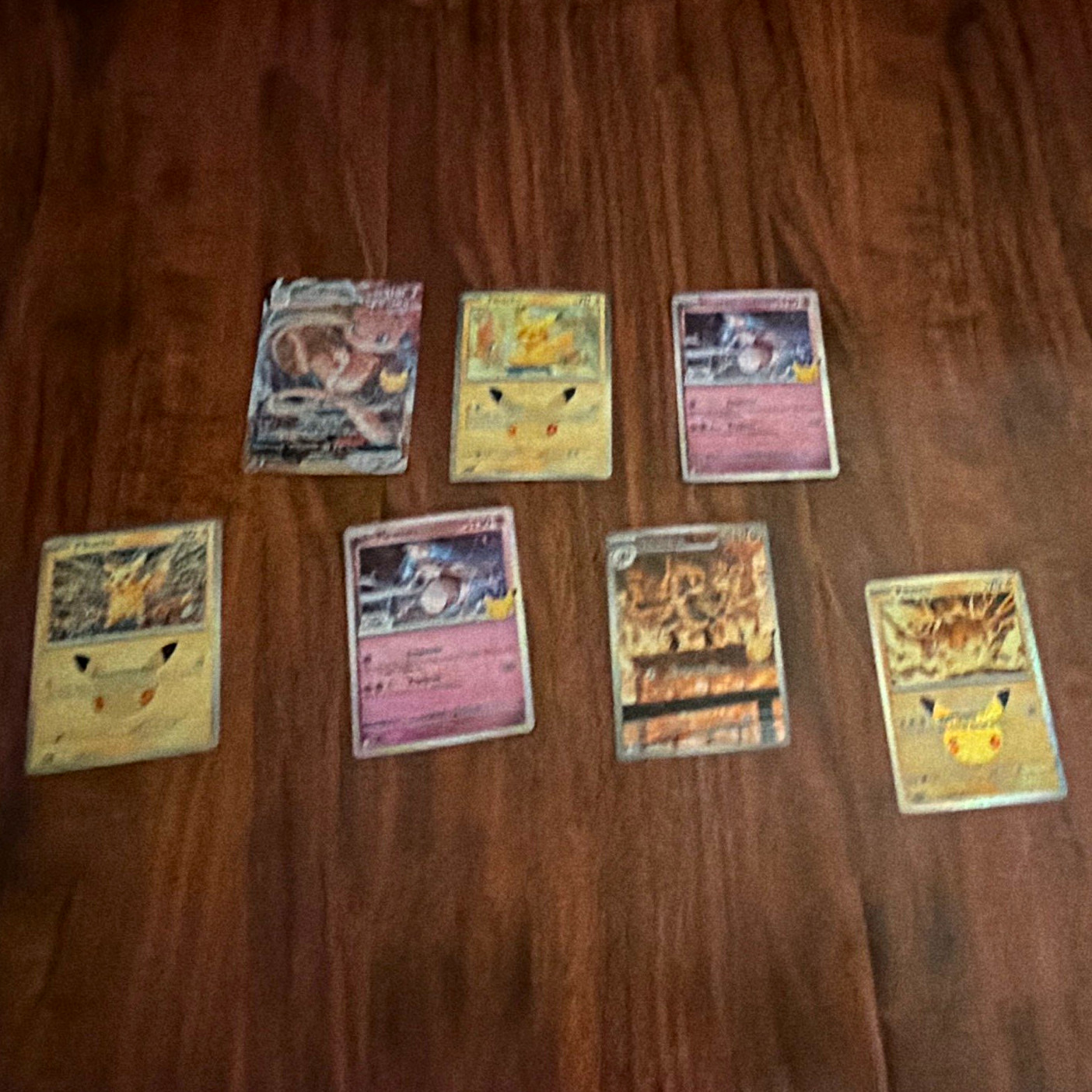 Pokemon Company Celebrations 6-Card Lot Pikachu Mewtwo Mew Reshiram Holo Pokemon Company Celebrations 6-Card Lot Pikachu Mewtwo Mew Reshiram Holo