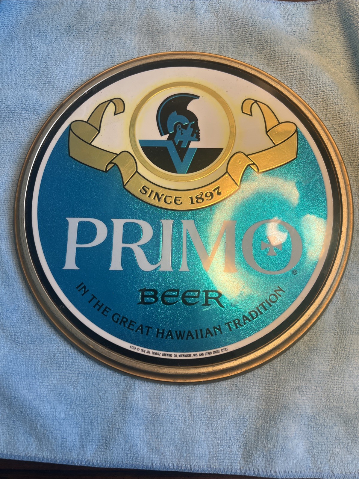 Vintage Primo Hawaiian Beer Sign From 1978. Sign Made In USA. Vintage Primo Hawaiian Beer Sign From 1978. Sign Made In USA.