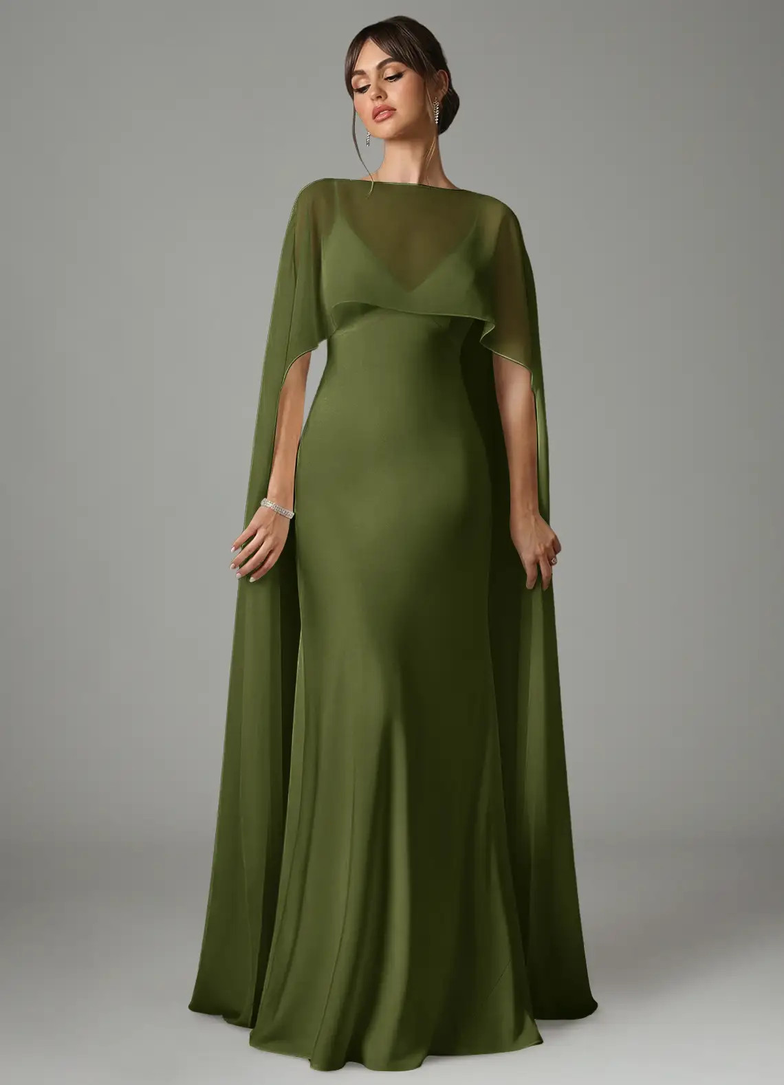 Azazie Stefania - A-Line Stretch Satin Dress