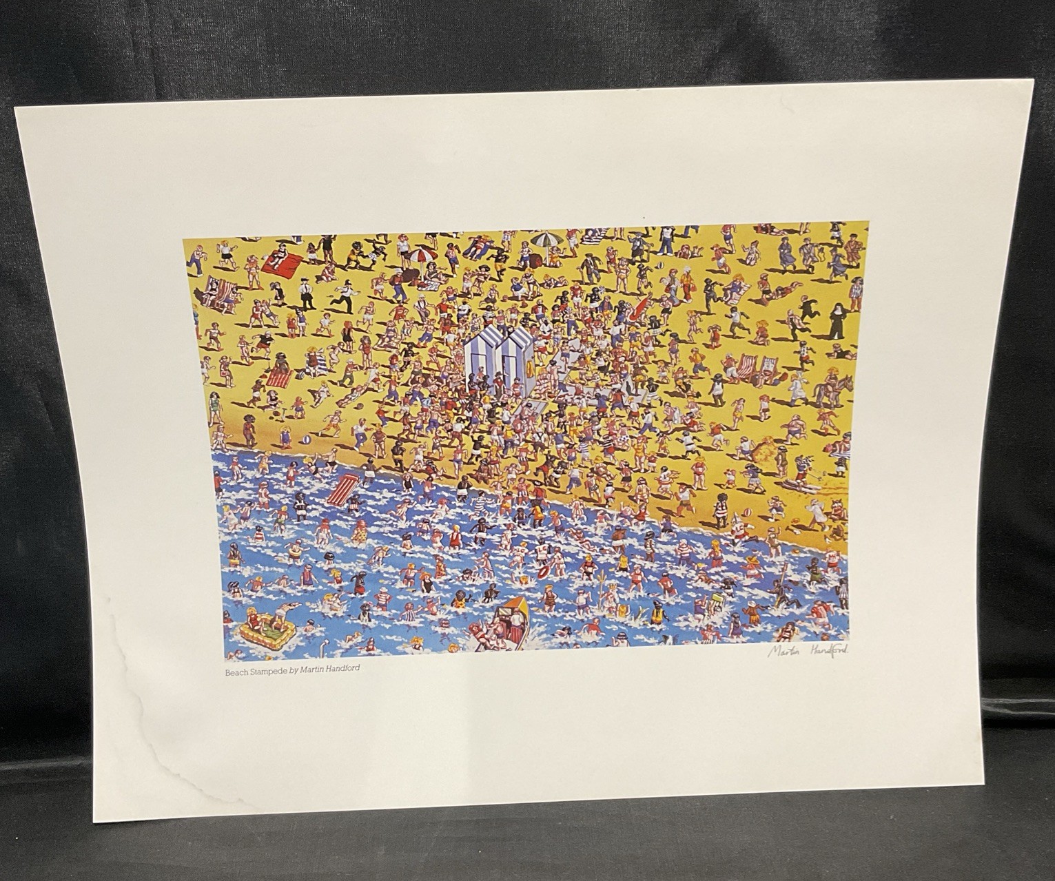 Martin Handford Signed Print ‘Beach Stampede’ ( Where’s Wally Waldo Creator)