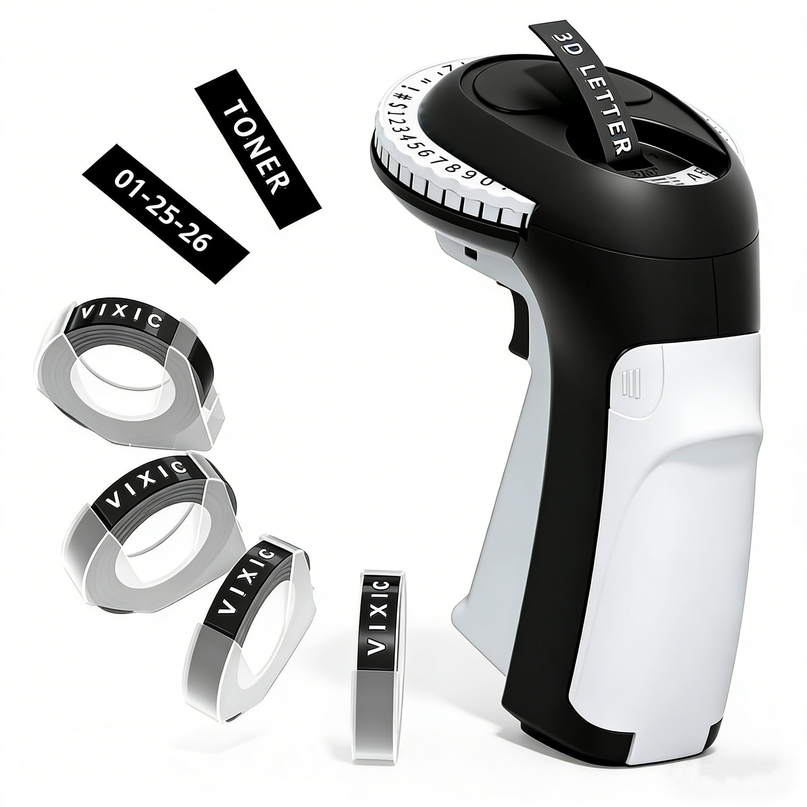 Compatible DYMO Embossing Label Maker with 5 DYMO Label Tapes | Organizer Xpress