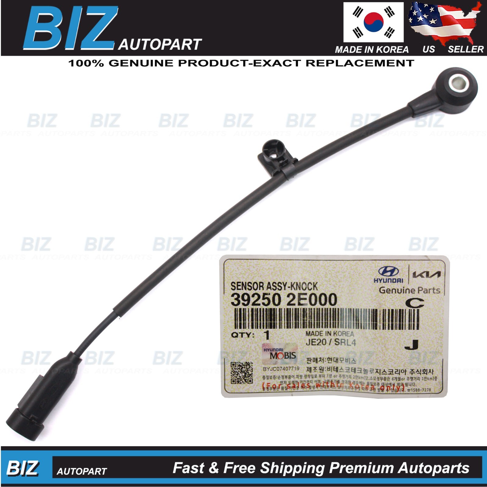 Genuine Knock Sensor for 11-25 Hyundai Kia 1.8L 2.0L Various Models 39250-2E000