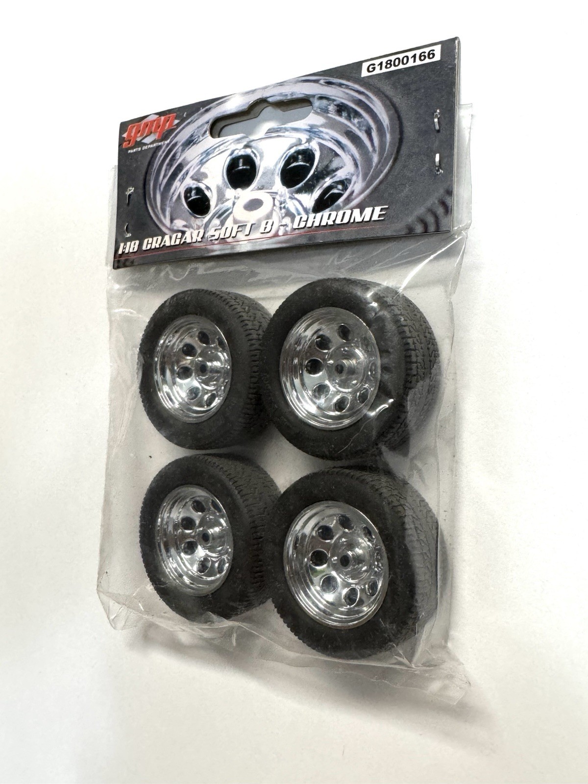 CRAGAR Soft 8 Eight Wheels & Tire Set GMP 1/18 HTF “ Last One” CRAGAR Soft 8 Eight Wheels & Tire Set GMP 1/18 HTF “ Last One”