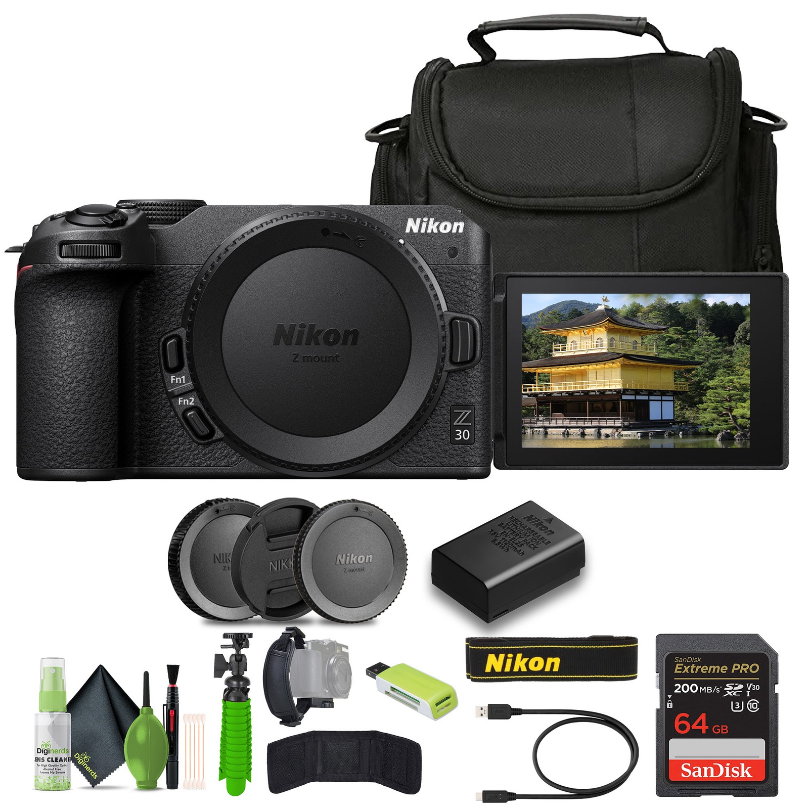 Nikon Z30 Lightweight Mirrorless Camera Bundle