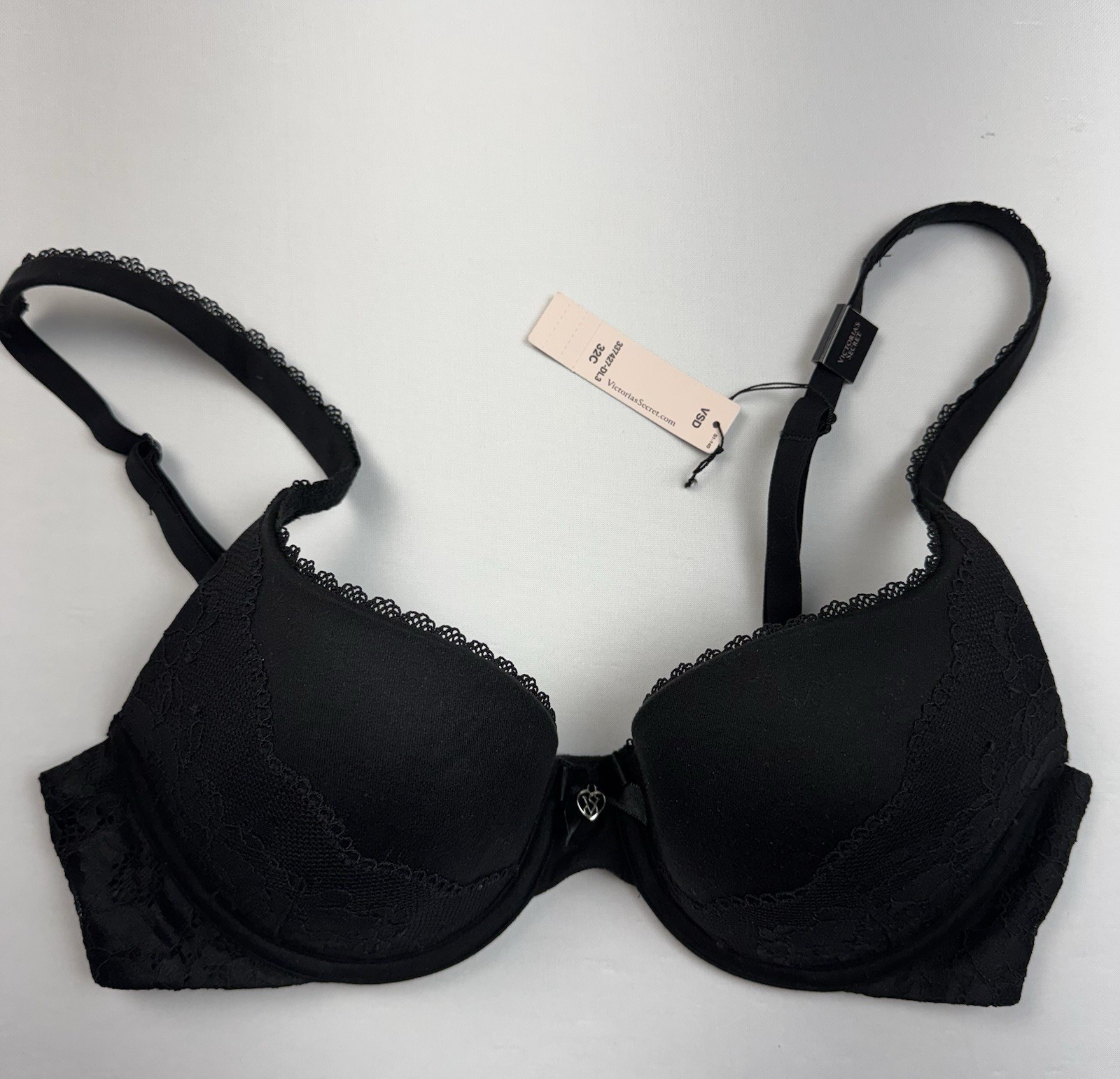 Body by Victoria PERFECT SHAPE Women\'s Bra 32C Black Lace New With Tags