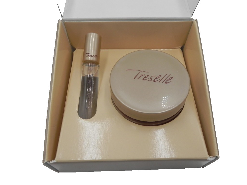 Avon Treselle Touch-On Perfume Rollette And Body Soufflé, 2pc Set, NEW 