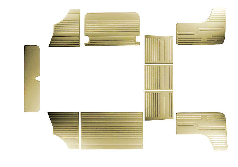 For VW T2 BUS INTERIOR SIDE PANEL SET 10 PCS CREAM 08-1970 - 1979 LATE STYLE