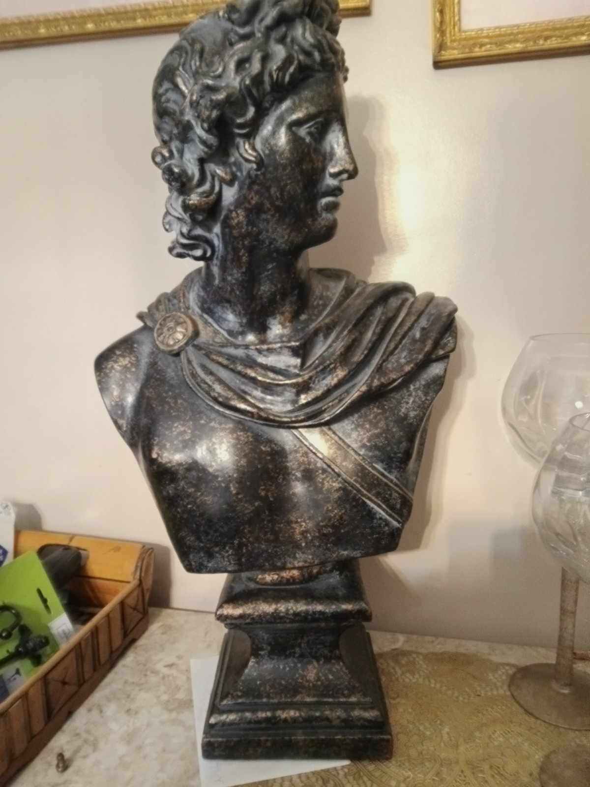 24in Vintage Bust Of Apollo 24in Vintage Bust Of Apollo