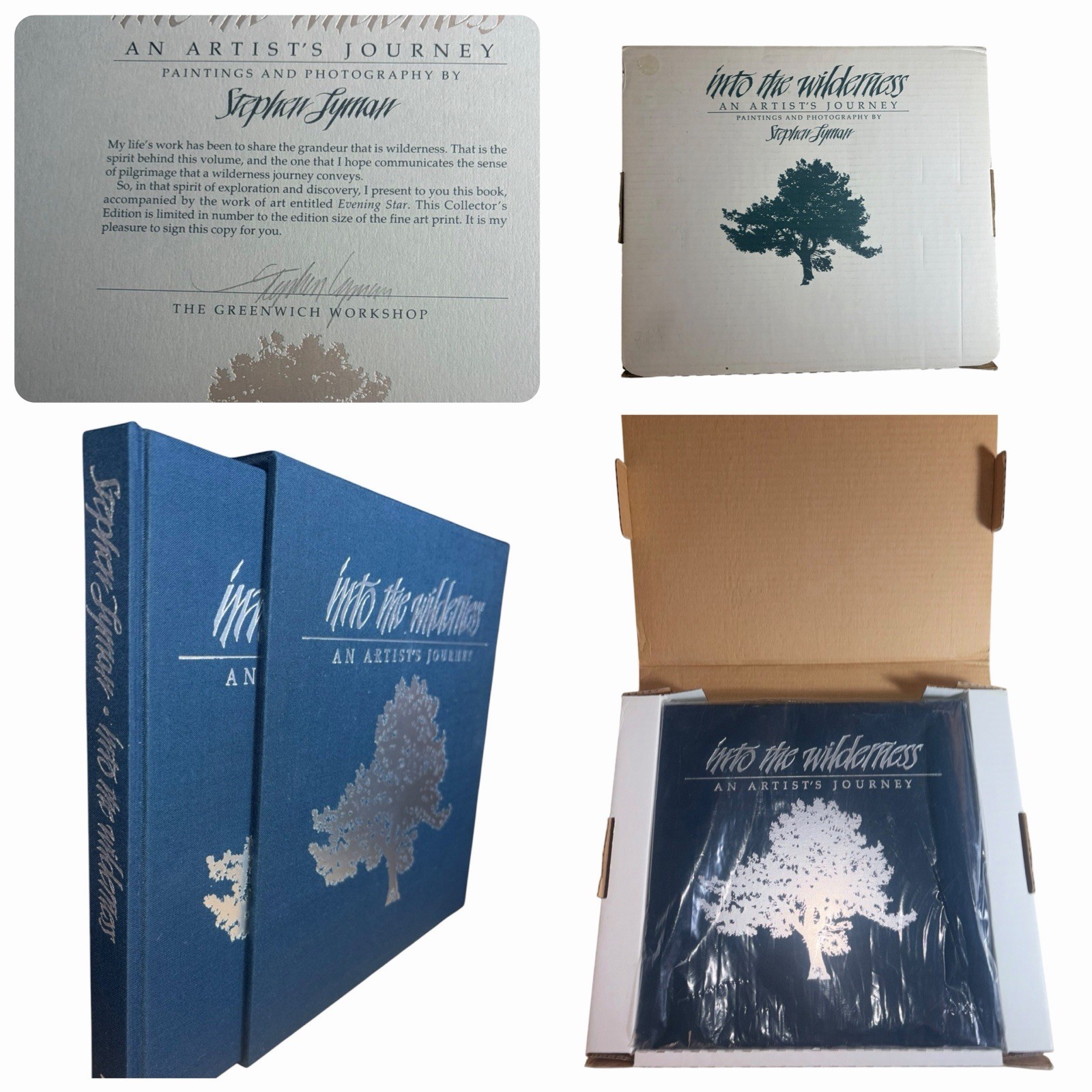 SIGNED Ltd. Stephen Lyman Into the Wilderness Collector’s Ed Slipcase NEW in BOX