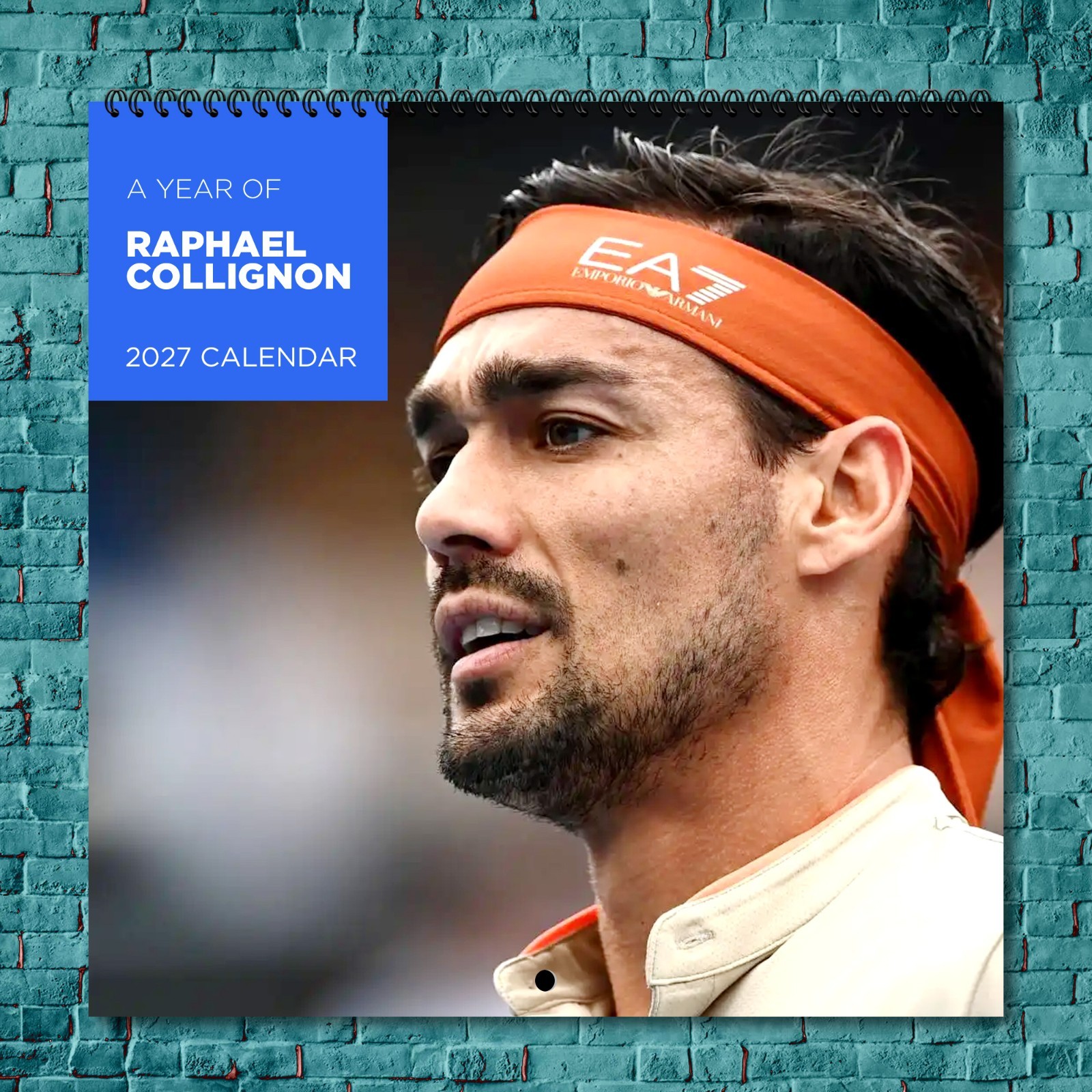 Raphael Collignon 2027 Wall Calendar 12 Month Celebrity Photo Fan Collectible