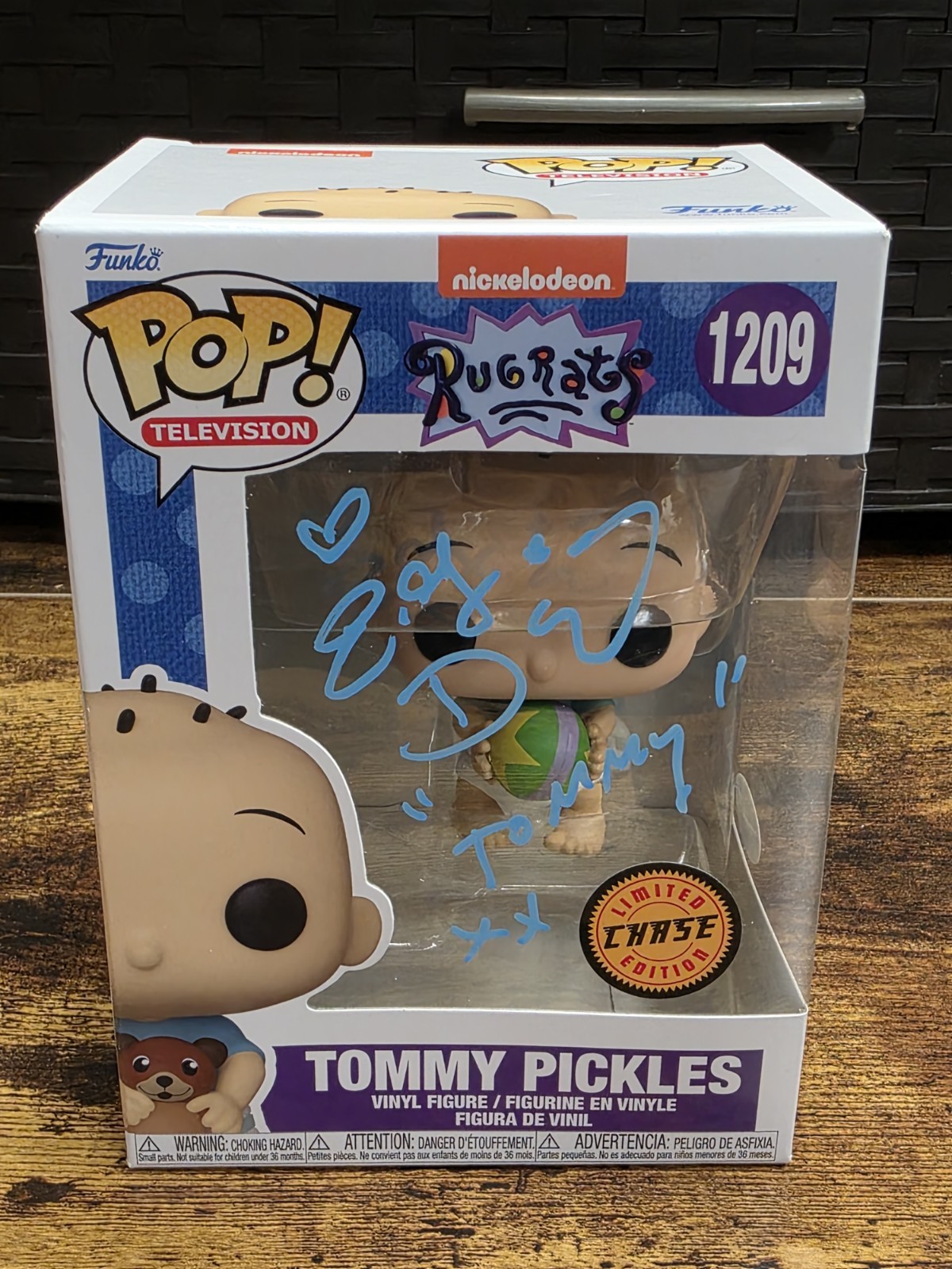 JSA Signed E.G. Daily Funko Pop Nickelodeon Rugrats: Tommy Pickles (CHASE) 1209 JSA Signed E.G. Daily Funko Pop Nickelodeon Rugrats: Tommy Pickles (CHASE) 1209