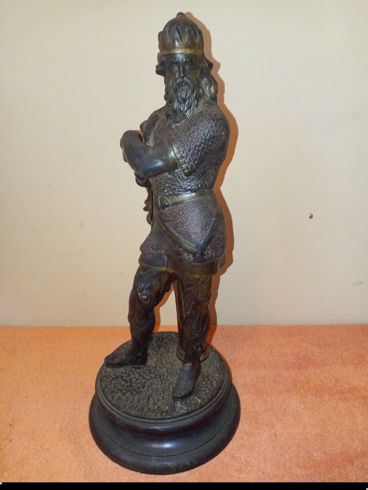 RARE Antique Prince of Russia Ceramic  Statue 
