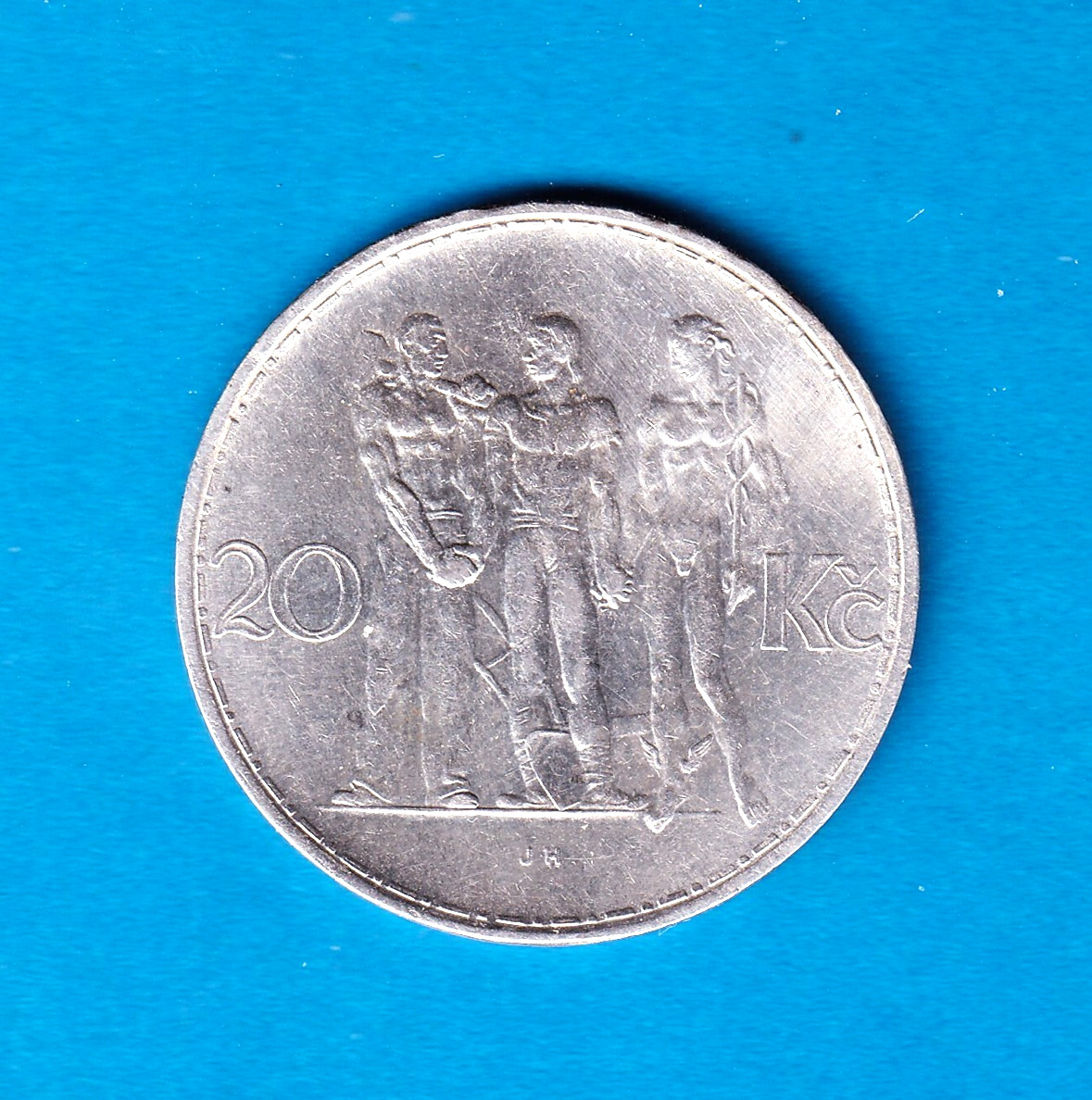 1933 Czechoslovakia 20 Korun (KM-17) .2701 ASW Silver [Kremnica Mint]