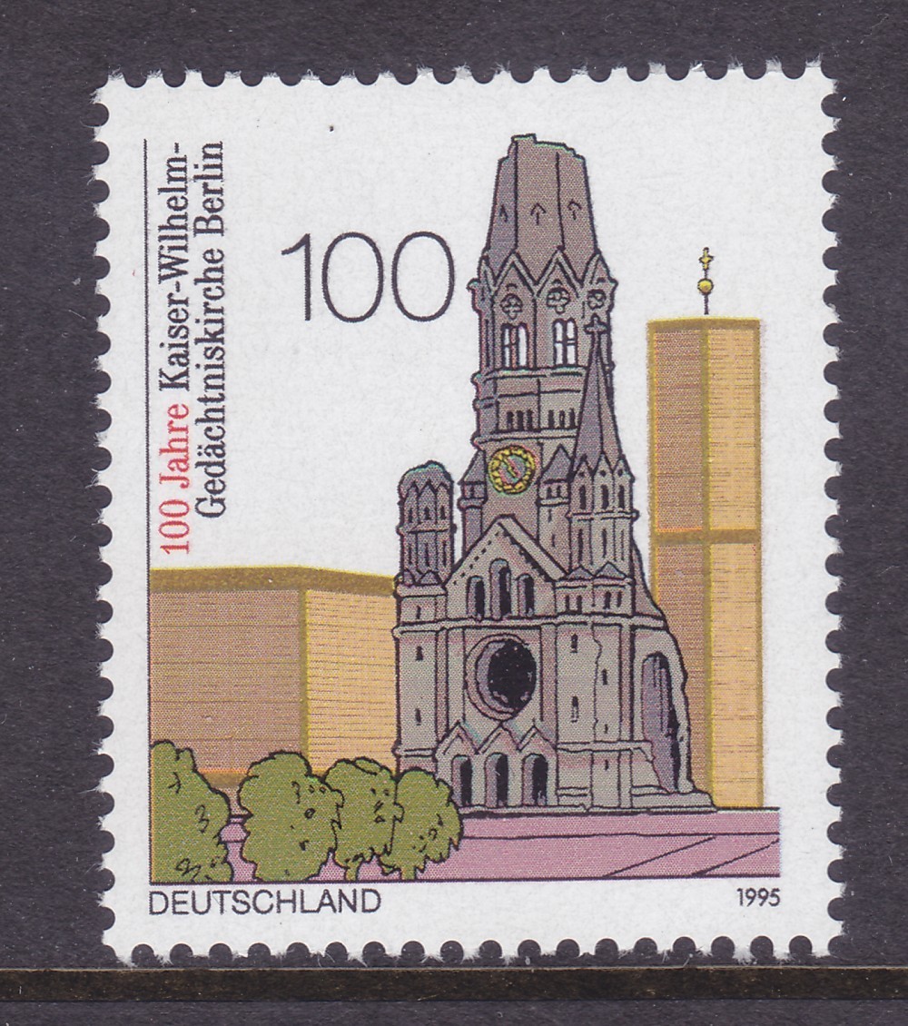 Germany 1903 MNH 1995 Kaiser Wilhelm Memorial Church - Berlin Centennial