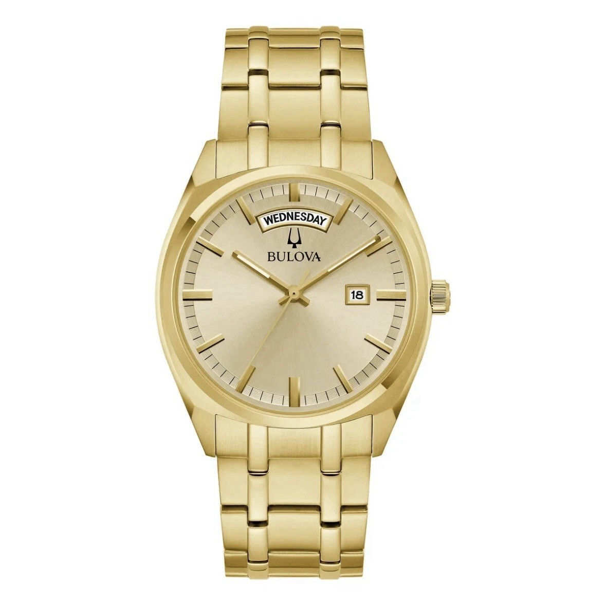Bulova Surveyor 97C115 Gold Stainless Steel Mens Classic Presidential 40mm Watch Bulova Surveyor 97C115 Gold Stainless Steel Mens Classic Presidential 40mm Watch
