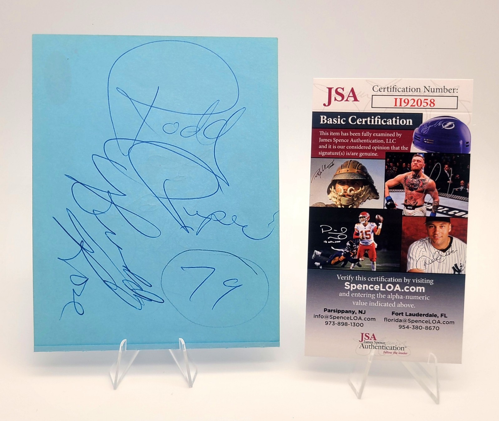 Roddy Piper Buddy Rose Dutch Savage Signed Album Page WWF Portland JSA COA