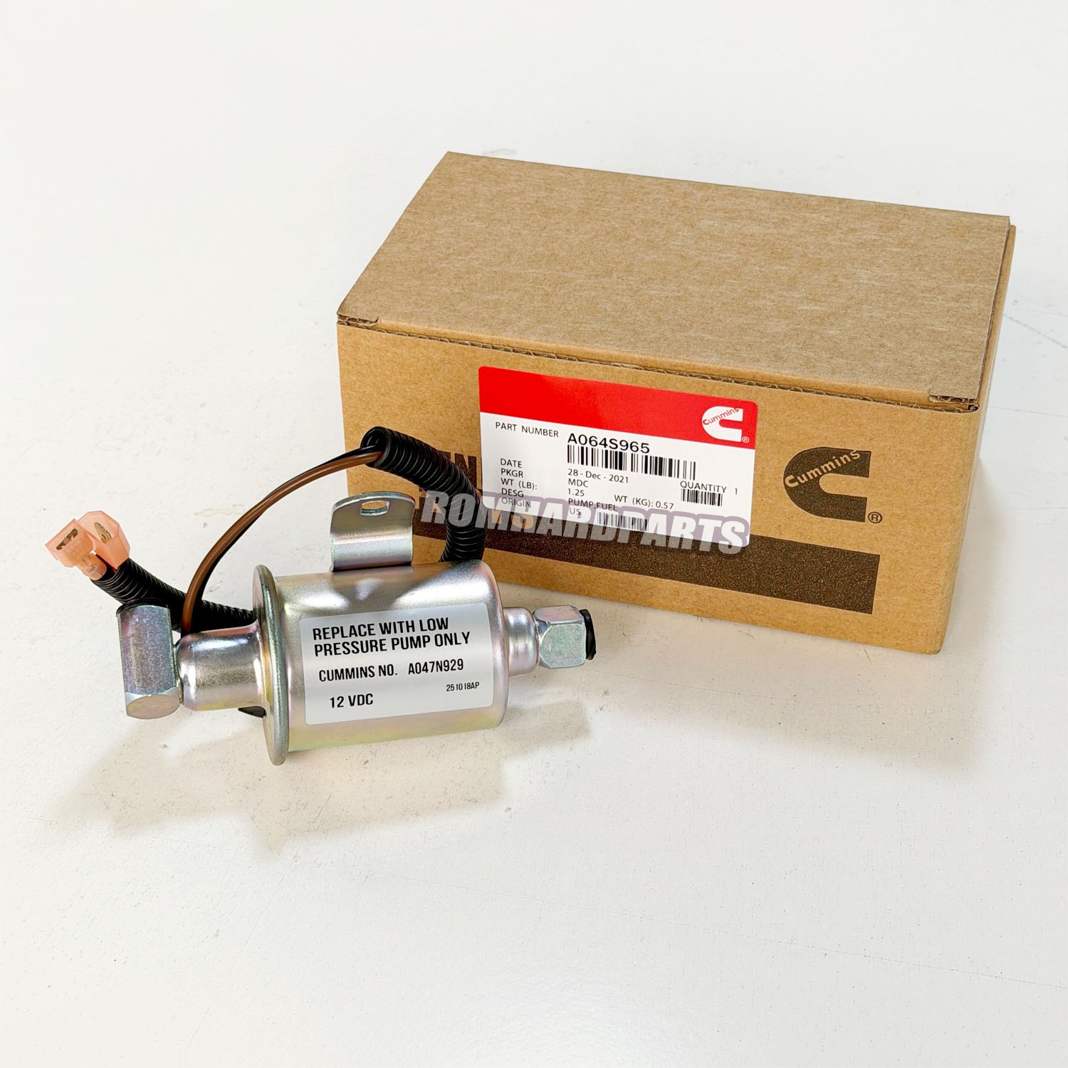 A047N929 Electrical Fuel Pump For Cummins Onan Replaces E11015 149-2620 A029F887