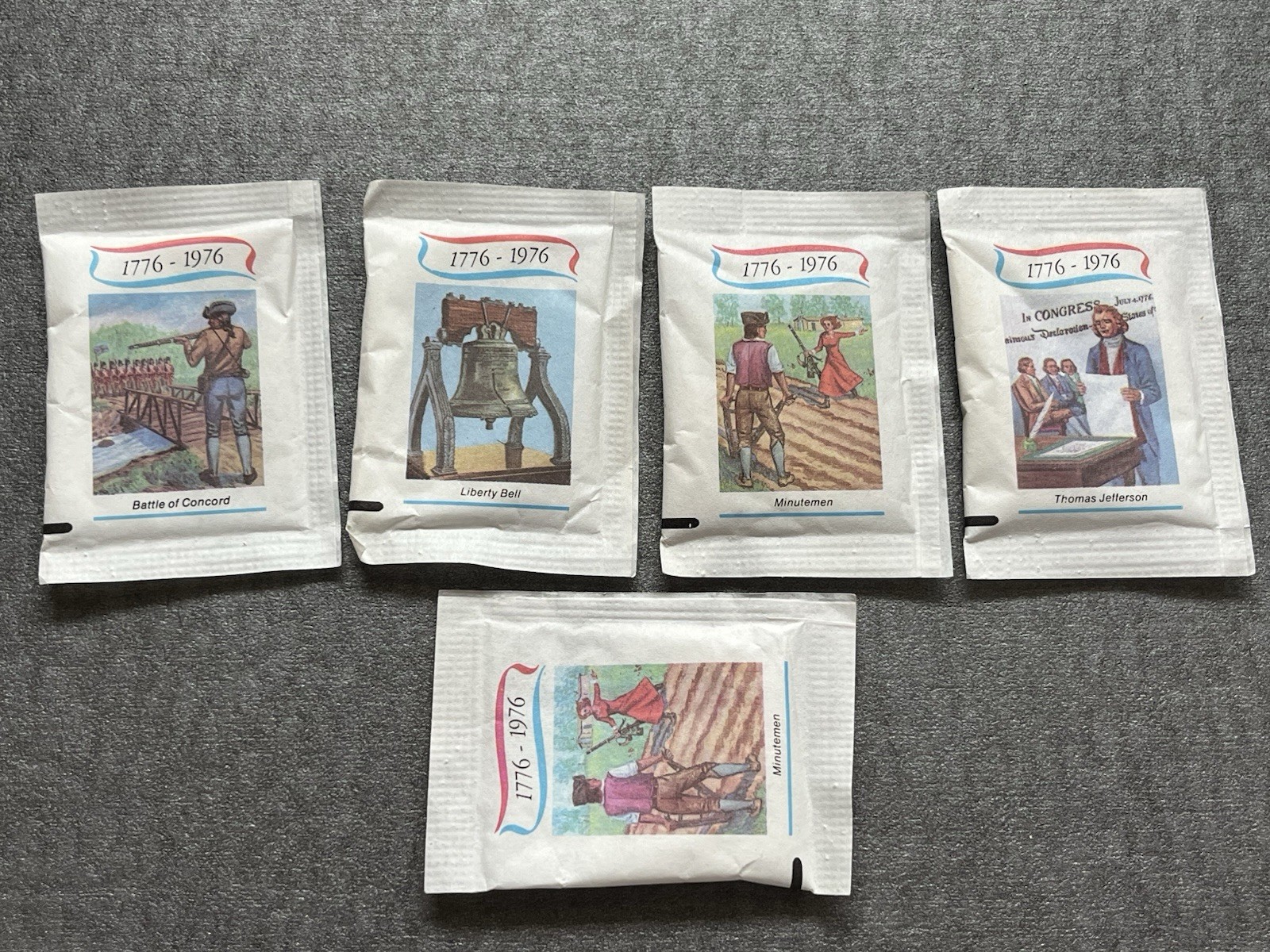 Great Western Sugar Bicentennial 1976 Collectible Sugar Packets Concord Liberty… Great Western Sugar Bicentennial 1976 Collectible Sugar Packets Concord Liberty…