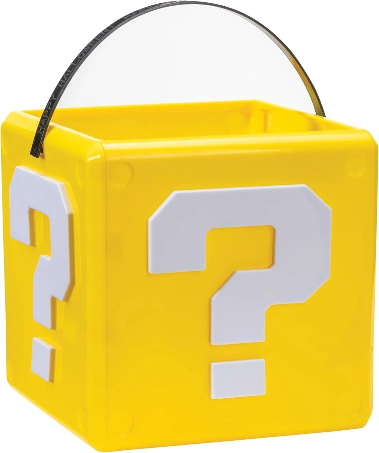 Disguise Super Mario Bros Treat Pail, Yellow Question Mystery Block Candy Bucket